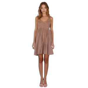 Abercrombie Fitch Mini Dress S Pink Sheer Lace Babydoll Sleeveless Swing Summer